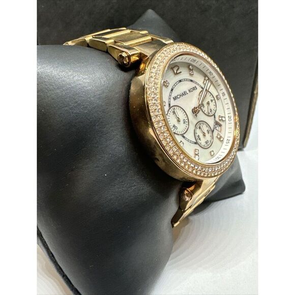 Michael Kors Parker MK5491 Women's Gold Stainless Steel Analog Dial Watch JNA203 - Picture 3 of 11